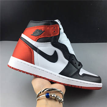 Air Jordan 1 Retro High Satin Black Toe (W) CD0461-016