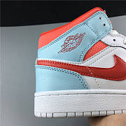 Air Jordan 1 Mid White Topaz Mist (GS) 555112-104 - 2