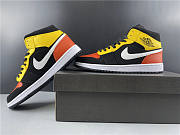 Jordan 1 Mid Black Amarillo Orange 852542-087  - 3