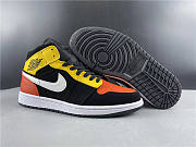 Jordan 1 Mid Black Amarillo Orange 852542-087  - 6