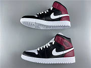 Air Jordan 1 Mid Black Noble Red (W) BQ6472-016 - 6