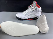 Air Jordan 5 Retro Fire Red Silver Tongue (2020) DA1911-102 - 4