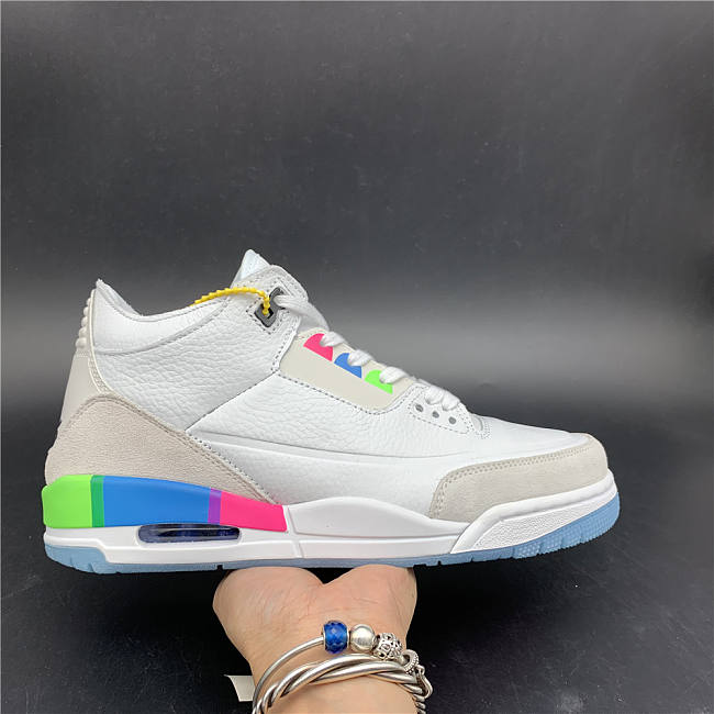 Air Jordan 3 “Quai 54” White/Electric Green-Infrared 23-Black AT9195-111 - 1