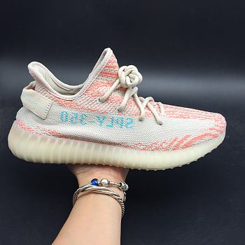Adidas Yeezy 350 V2 Boost Clear Brown Chalk Coral 918 Clear Aqua B37574