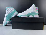 Air Jordan 13 Retro White Soar Green Pink (GS) 439358-100 - 3