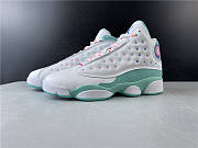 Air Jordan 13 Retro White Soar Green Pink (GS) 439358-100 - 4