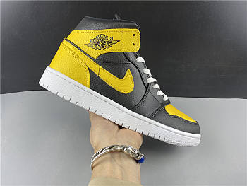 Air Jordan 1 Mid Yellow Black CJ9219-700