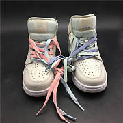 Air Jordan 1 Mid Multi-Color Swoosh Phantom (GS) 555112-035 - 2