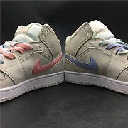 Air Jordan 1 Mid Multi-Color Swoosh Phantom (GS) 555112-035 - 3