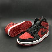 Air Jordan 1 Mid Gym Red Black 554724-610 - 4