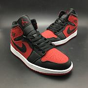 Air Jordan 1 Mid Gym Red Black 554724-610 - 5