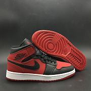 Air Jordan 1 Mid Gym Red Black 554724-610 - 6