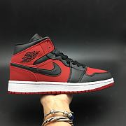 Air Jordan 1 Mid Gym Red Black 554724-610 - 1