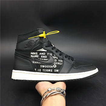 Air Jordan 1 Retro High OG Black Noir 55508-001