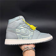 Air Jordan 1 Retro High OG Grey 555088 010 - 1