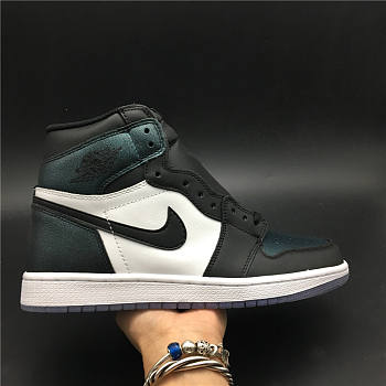 Air Jordan 1 High Retro Black Metalic Silver 907958 015