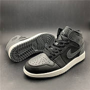 Air Jordan 1 Retro Mid Black Dark Grey 554724-041  - 4