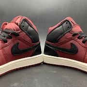 Air Jordan 1 Retro Mid Team Red Black 554724-601 - 4