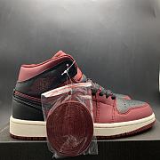 Air Jordan 1 Retro Mid Team Red Black 554724-601 - 5