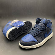 Air Jordan 1 Mid Obsidian Game Royal 554724-412  - 3