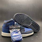 Air Jordan 1 Mid Obsidian Game Royal 554724-412  - 4