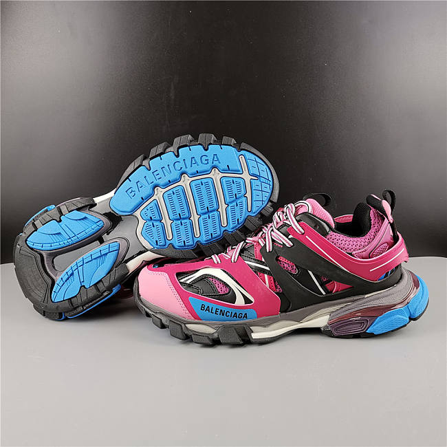 Balenciaga Track Trainers Pink Blue  - 1