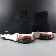 Balenciaga Speed Trainer Clearsole Black Red 5 - 4