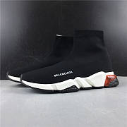 Balenciaga Speed Trainer Clearsole Black Red 5 - 2