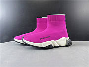 Balenciaga Speed Trainer Clear Sole Fuchsia - 5