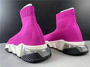 Balenciaga Speed Trainer Clear Sole Fuchsia - 4