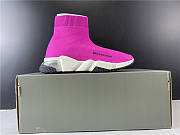 Balenciaga Speed Trainer Clear Sole Fuchsia - 3
