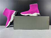 Balenciaga Speed Trainer Clear Sole Fuchsia - 2