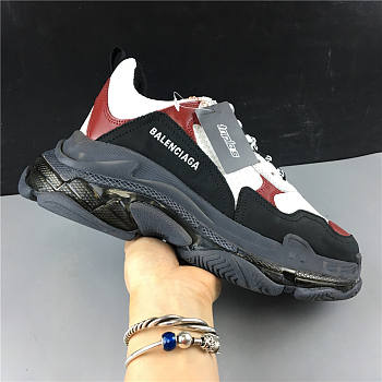 Balenciaga Triple S Clear Sole Black Brown Red 541624 W09O1 2268