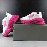Balenciaga Triple S Clear Sole  White Pink 544351 W09O1 2281 - 2