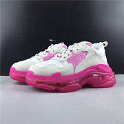 Balenciaga Triple S Clear Sole  White Pink 544351 W09O1 2281 - 5