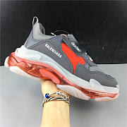 Balenciaga Triple S Clear Sole  Grey Red 544351 W09O1 2262 - 1