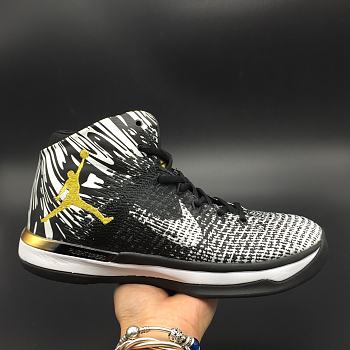 Air Jordan 31 “BHM” Black White-Gold  905847-110