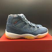 Levi’s x Air Jordan 11 Denim/Sail-Game Red 914433-401  - 2