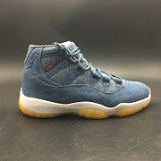 Levi’s x Air Jordan 11 Denim/Sail-Game Red 914433-401  - 6