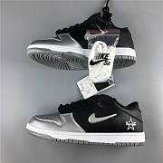Nike SB Dunk Low Supreme Jewel Swoosh Silver CK3480-001 - 4