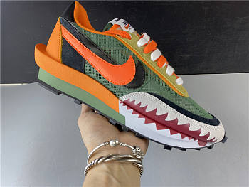 BAPE SHARK MOUTH X SACAI X NIKE LDV WAFFLE CUSTOM SHOES BV0073-007 