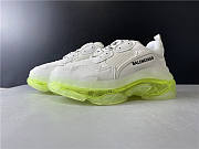 Balenciaga Triple S Clear Sole White/ Fluo Yellow 544351W09O10828 - 5