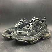 BALENCIAGA Logo Detail Mesh Paneled Chunky Sneakers (Black) 541624 WO 1000 - 4