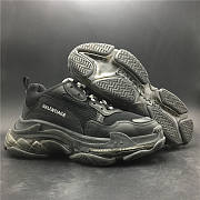 BALENCIAGA Logo Detail Mesh Paneled Chunky Sneakers (Black) 541624 WO 1000 - 2