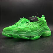 Balenciaga Triple S Neon Green Clear Sole 541624 W09OL 3801 - 3