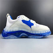 Balenciaga Triple S Clear Sole White Blue 541624 W09E1 1772 - 2