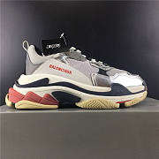 Balenciaga Triple S Sneaker silver/red/black 541624 W06E2 7320 - 6
