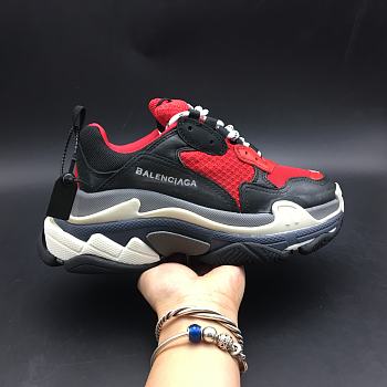 Balenciaga Triple S Black White Red 483513-W06E1-1000 