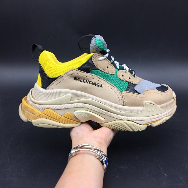 Balenciaga Triple S Beige Green Yellow 483513-W06E3-7070 - 1