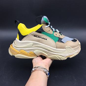 Balenciaga Triple S Beige Green Yellow 483513-W06E3-7070